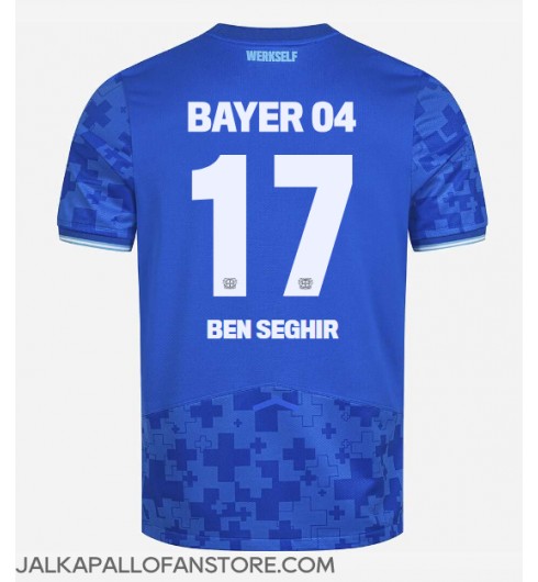 Bayer Leverkusen Eliesse Ben Seghir #17 Kolmaspaita 2025-26 Lyhythihainen Bayer Leverkusen Eliesse Ben Seghir #17 Kolmaspaita 2025-26 Lyhythihainen